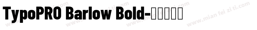 TypoPRO Barlow Bold字体转换